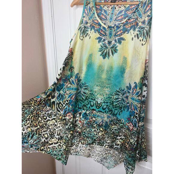Mushka Sienna Rose Anthropologie Women's Multicolored Blouse Tank Top Size PS - Picture 3 of 8